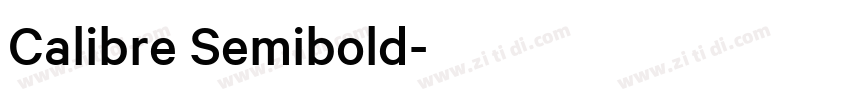 Calibre Semibold字体转换